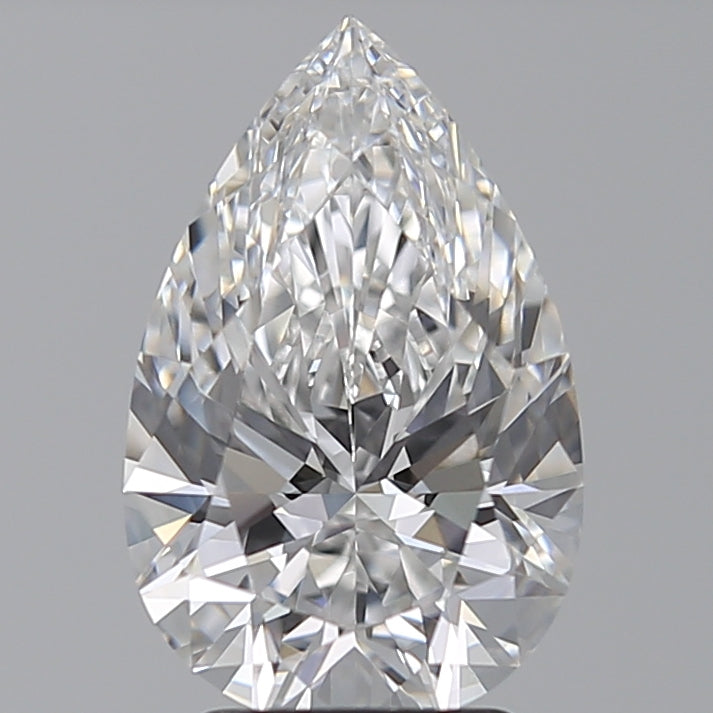 3.09 Carat Pear Lab Diamond with  Cut Diamond in 14KT  view 1
