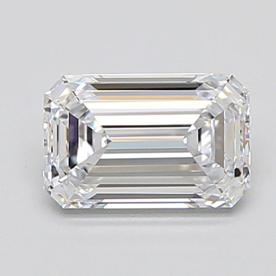 1.21 Carat Emerald Lab Diamond with  Cut Diamond in 14KT  view 1
