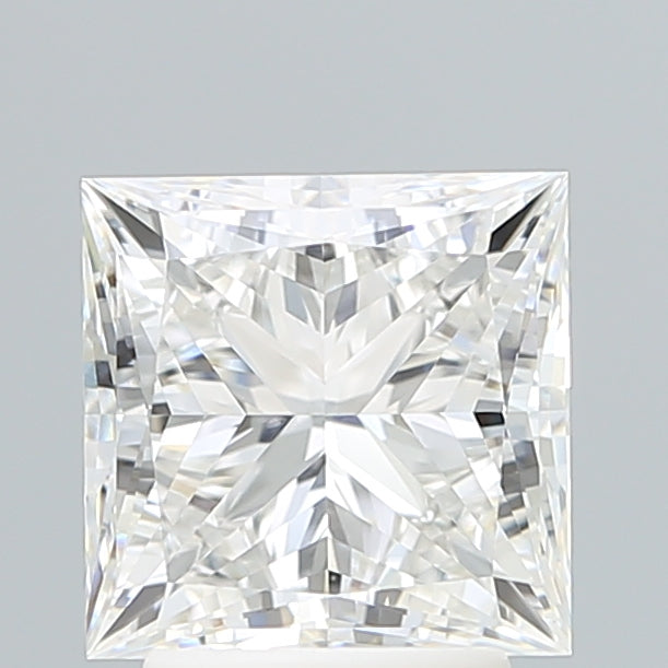 3.08 Carat Princess Lab Diamond with  Cut Diamond in 14KT  view 1
