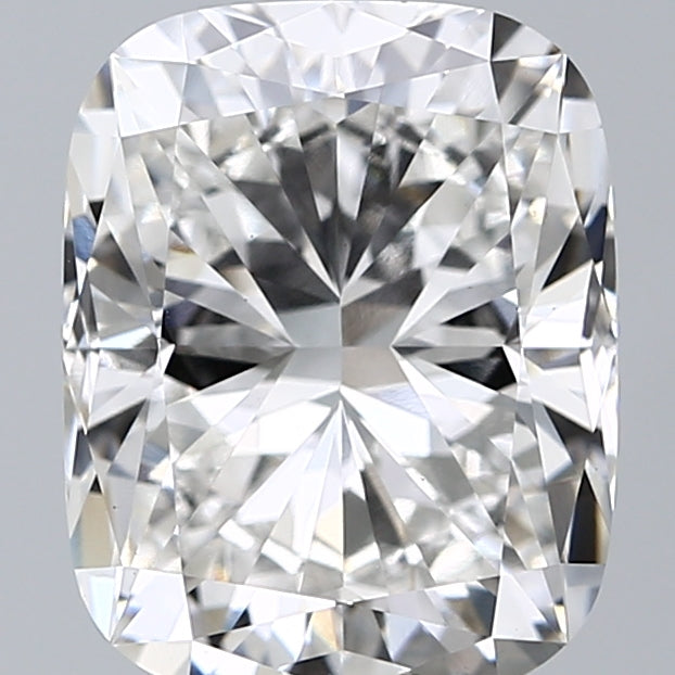 4.6 Carat Cushion Lab Diamond with  Cut Diamond in 14KT  view 1
