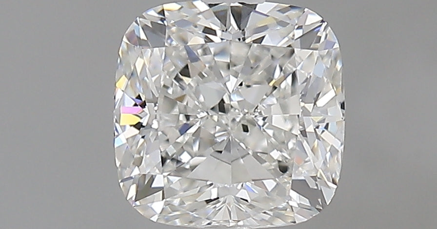 1.26 Carat Cushion Natural Diamond with  Cut Diamond in 14KT  view 1

