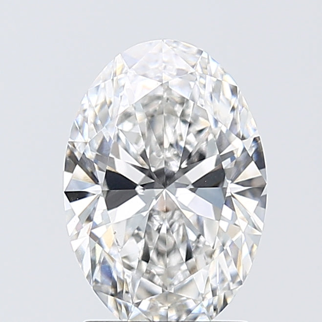 2.02 Carat Oval Lab Diamond with  Cut Diamond in 14KT  view 1
