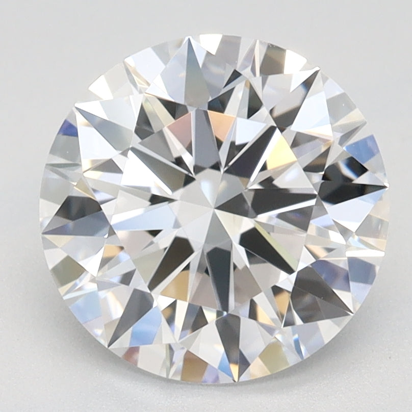 2.0 Carat Round Lab Diamond with  Cut Diamond in 14KT  view 1
