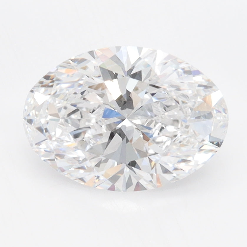 1.79 Carat Oval Lab Diamond with  Cut Diamond in 14KT  view 1
