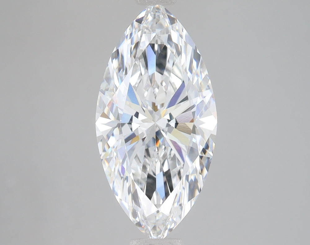 3.09 Carat Marquise Lab Diamond with  Cut Diamond in 14KT  view 1
