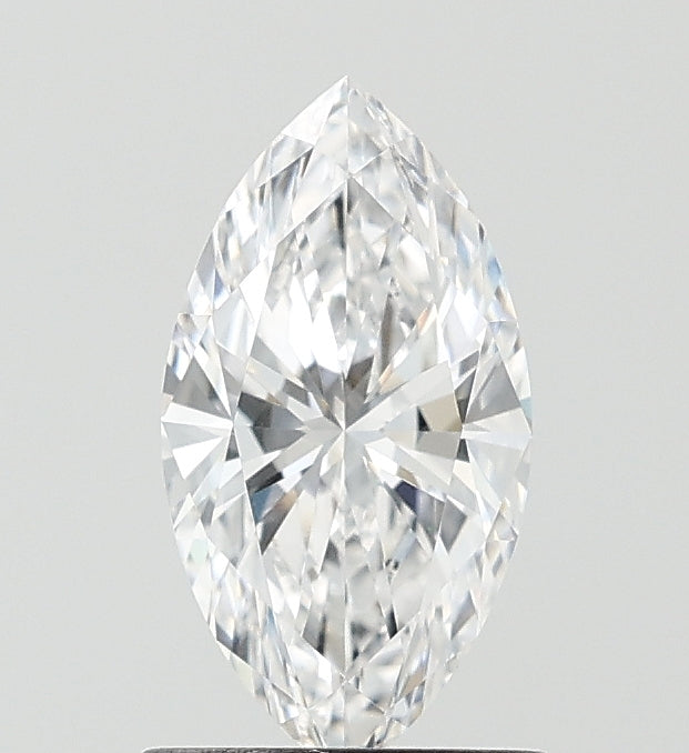1.0 Carat Marquise Lab Diamond with  Cut Diamond in 14KT  view 1
