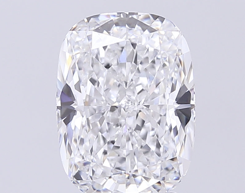 4.03 Carat Cushion Lab Diamond with  Cut Diamond in 14KT  view 1
