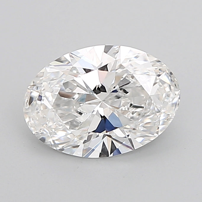 3.0 Carat Oval Lab Diamond with  Cut Diamond in 14KT  view 1
