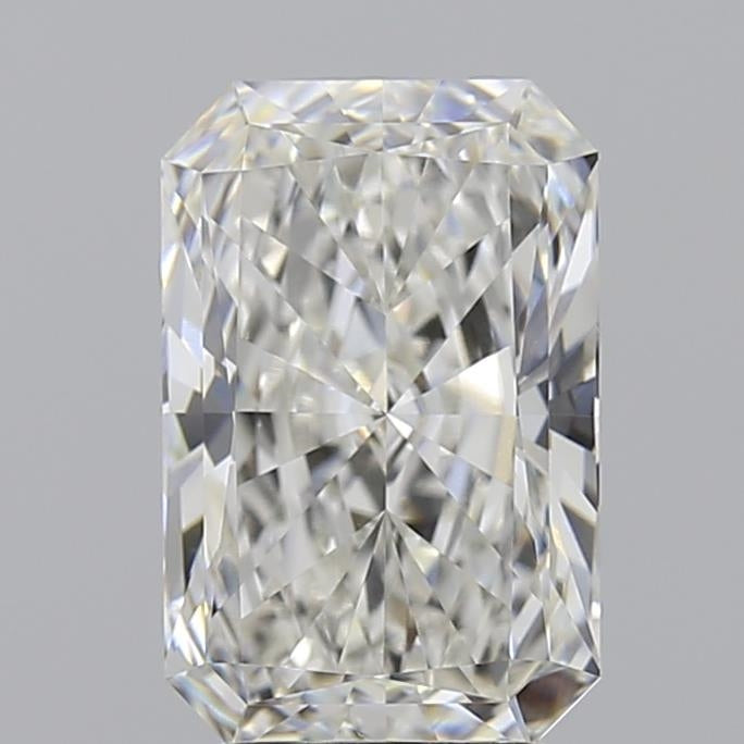 3.02 Carat Radiant Lab Diamond with  Cut Diamond in 14KT  view 1
