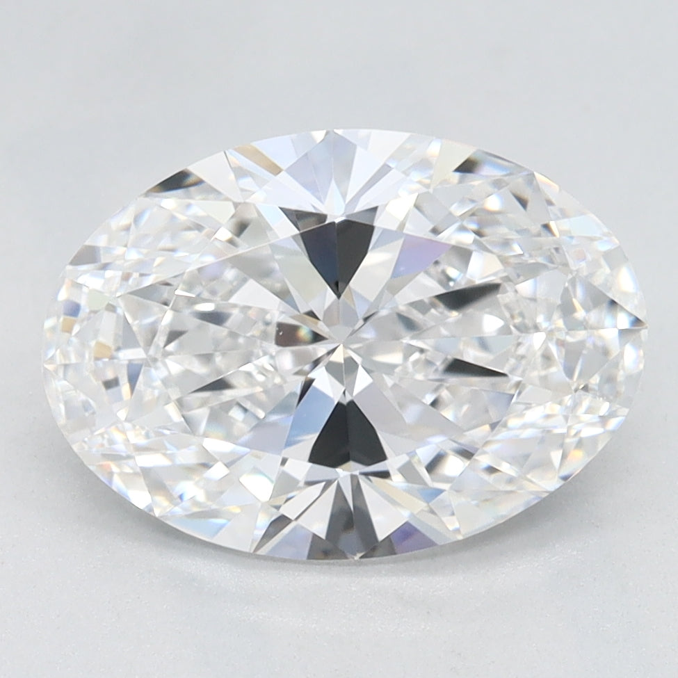 2.13 Carat Oval Lab Diamond with  Cut Diamond in 14KT  view 1
