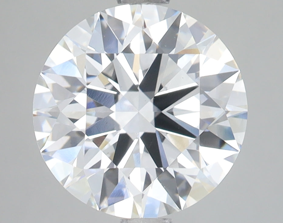 3.44 Carat Round Lab Diamond with  Cut Diamond in 14KT  view 1
