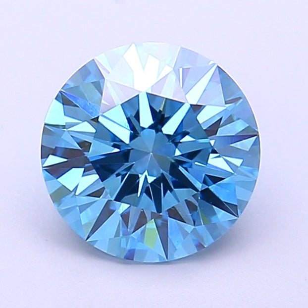 1.73 Carat Round Lab Diamond with  Cut Diamond in 14KT  view 1

