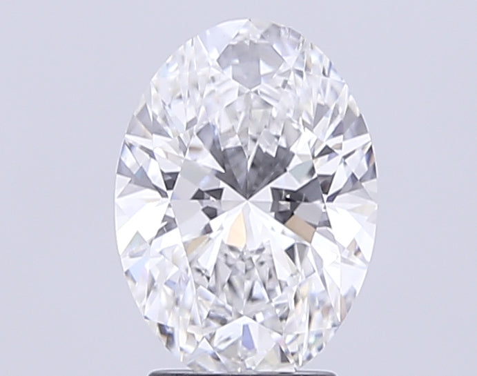 3.02 Carat Oval Lab Diamond with  Cut Diamond in 14KT  view 1

