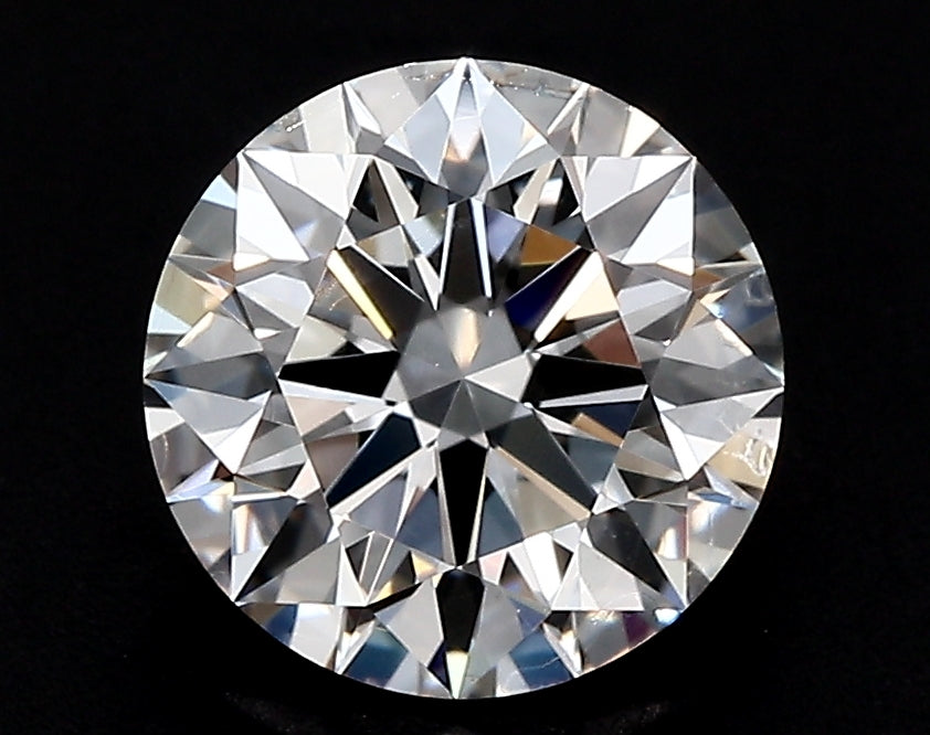 2.5 Carat Round Lab Diamond with  Cut Diamond in 14KT  view 1
