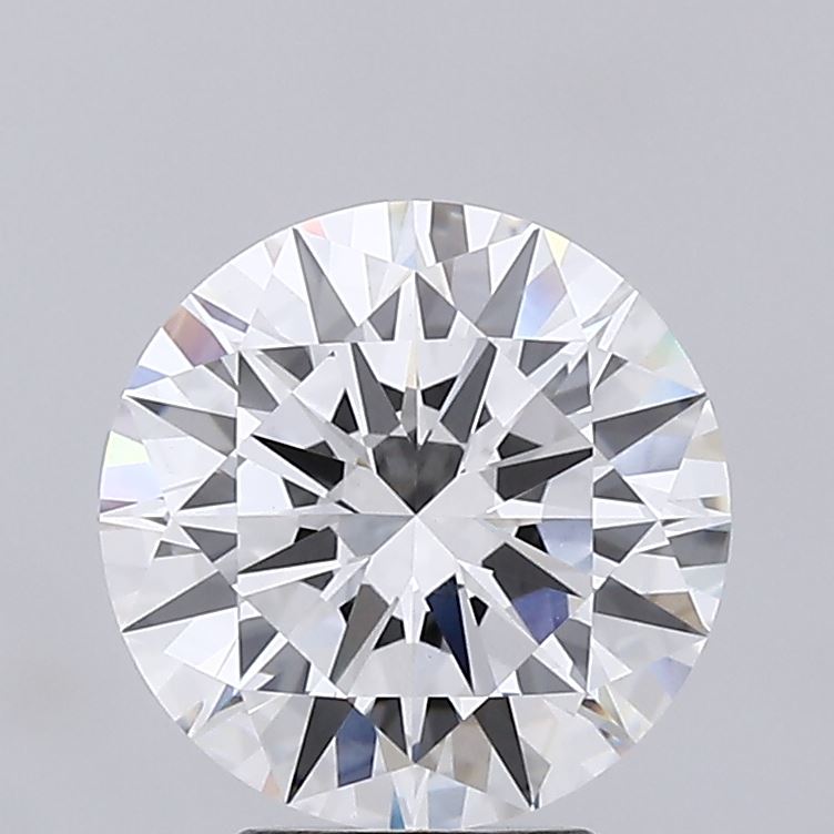 3.41 Carat Round Lab Diamond with  Cut Diamond in 14KT  view 1
