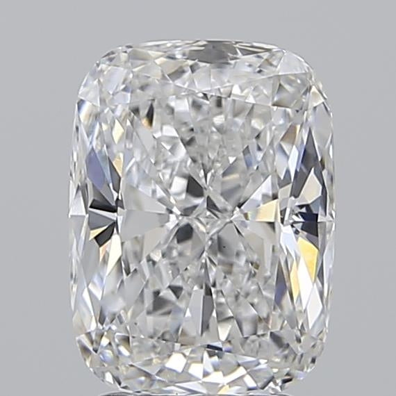 3.01 Carat Cushion Lab Diamond with  Cut Diamond in 14KT  view 1
