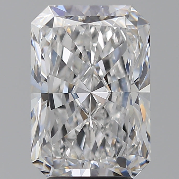 4.08 Carat Radiant Lab Diamond with  Cut Diamond in 14KT  view 1
