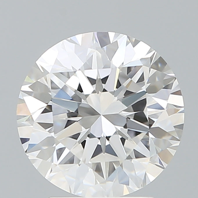 3.26 Carat Round Lab Diamond with  Cut Diamond in 14KT  view 1
