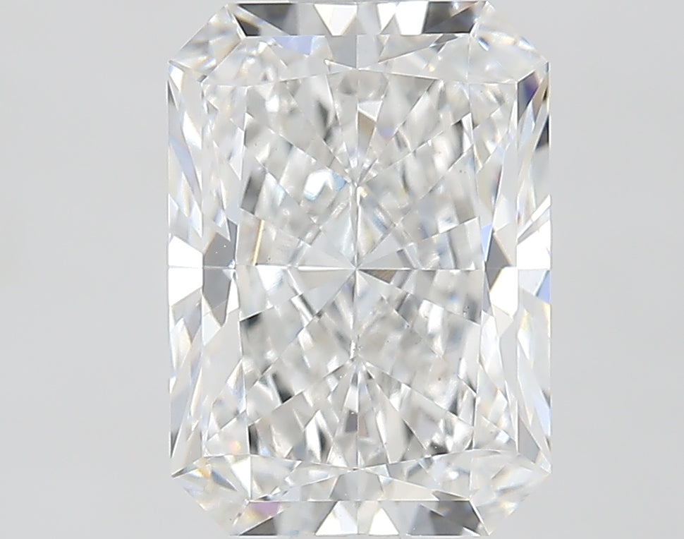 2.12 Carat Radiant Lab Diamond with  Cut Diamond in 14KT  view 1
