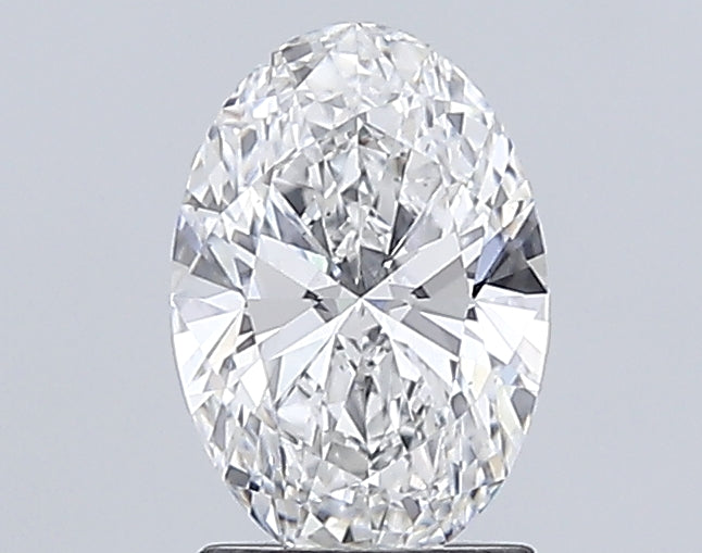 1.65 Carat Oval Lab Diamond with  Cut Diamond in 14KT  view 1
