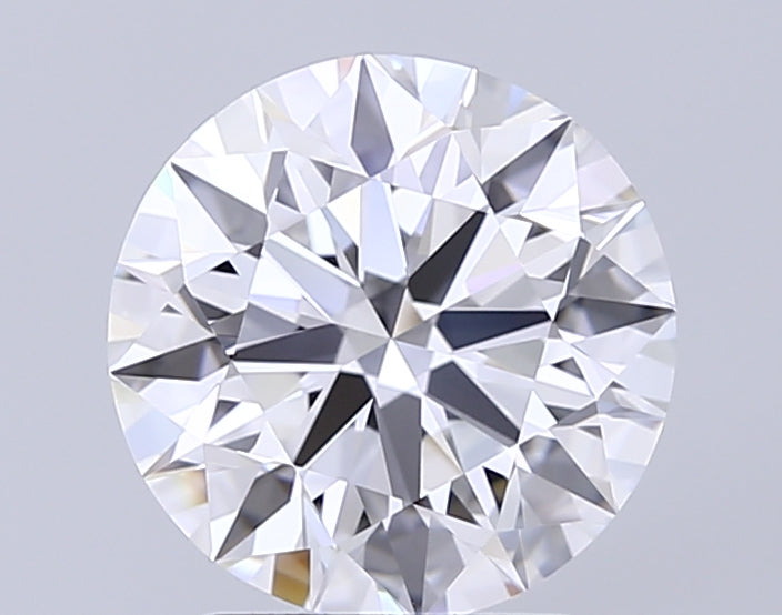 2.91 Carat Round Lab Diamond with  Cut Diamond in 14KT  view 1
