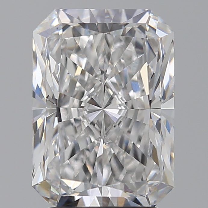 3.01 Carat Radiant Lab Diamond with  Cut Diamond in 14KT  view 1

