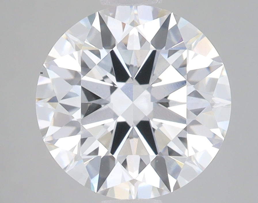 3.02 Carat Round Lab Diamond with  Cut Diamond in 14KT  view 1

