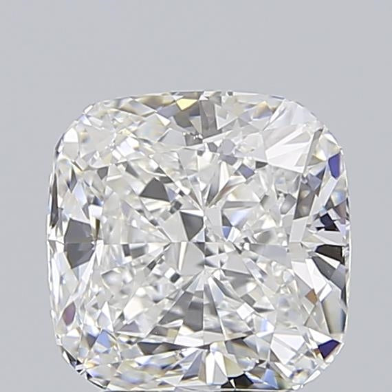 3.59 Carat Cushion Lab Diamond with  Cut Diamond in 14KT  view 1
