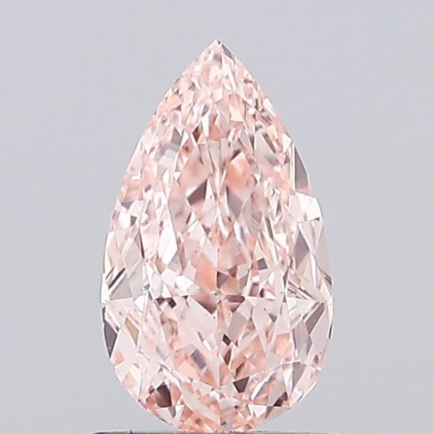 1.01 Carat Pear Lab Diamond with  Cut Diamond in 14KT  view 1
