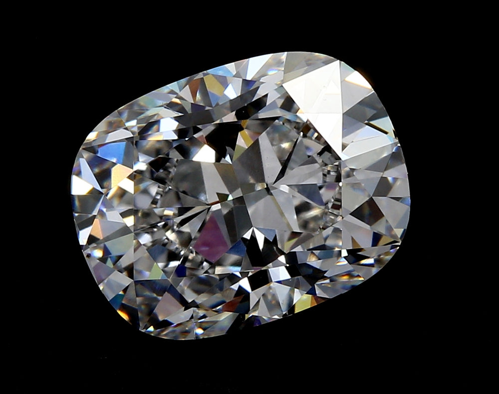 2.1 Carat Cushion Lab Diamond with  Cut Diamond in 14KT  view 1
