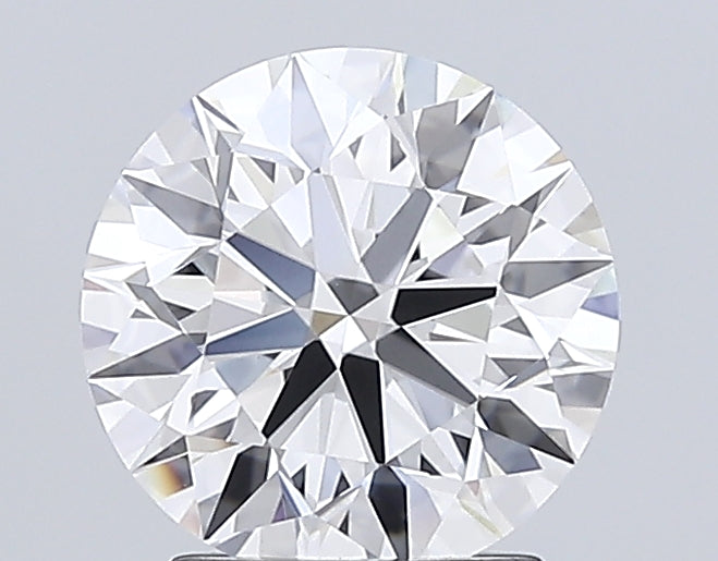 2.35 Carat Round Lab Diamond with  Cut Diamond in 14KT  view 1

