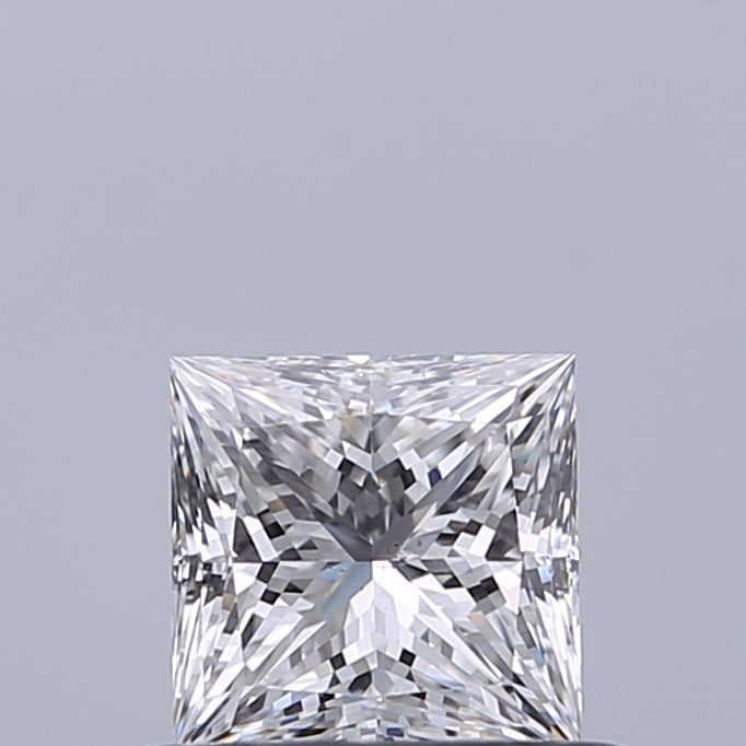 0.5 Carat Princess Natural Diamond with  Cut Diamond in 14KT  view 1
