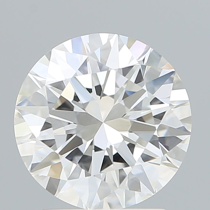 2.25 Carat Round Lab Diamond with  Cut Diamond in 14KT  view 1
