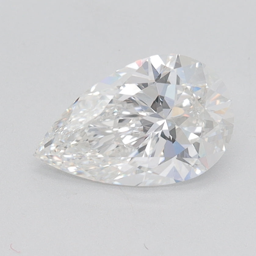 1.02 Carat Pear Lab Diamond with  Cut Diamond in 14KT  view 1
