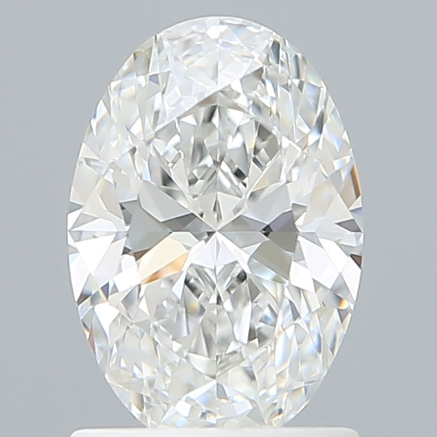 1.28 Carat Oval Lab Diamond with  Cut Diamond in 14KT  view 1
