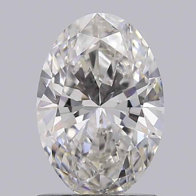 0.93 Carat Oval Lab Diamond with  Cut Diamond in 14KT  view 1
