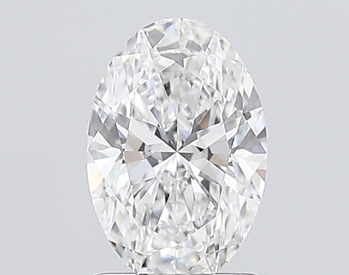 1.5 Carat Oval Lab Diamond with  Cut Diamond in 14KT  view 1
