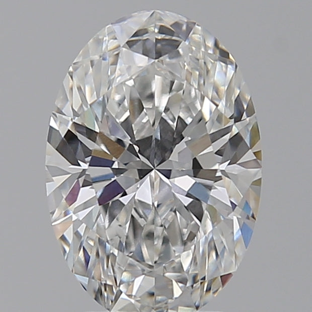 2.58 Carat Oval Lab Diamond with  Cut Diamond in 14KT  view 1

