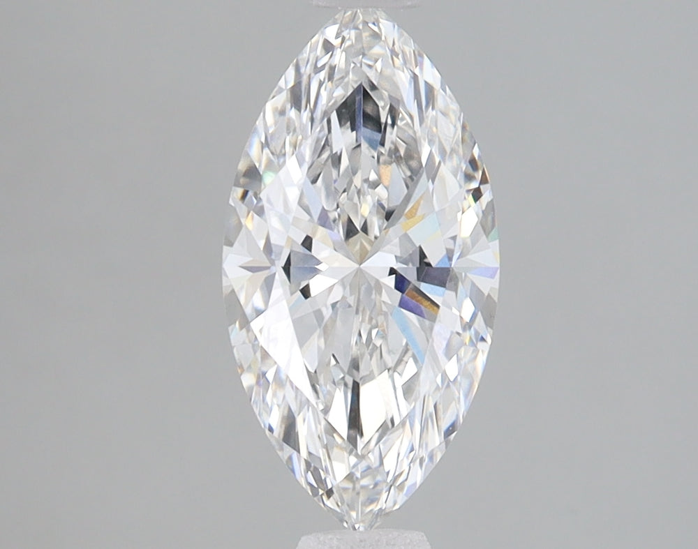 1.51 Carat Marquise Lab Diamond with  Cut Diamond in 14KT  view 1
