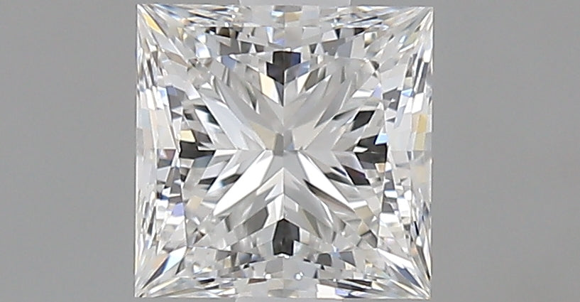 1.01 Carat Princess Natural Diamond with  Cut Diamond in 14KT  view 1
