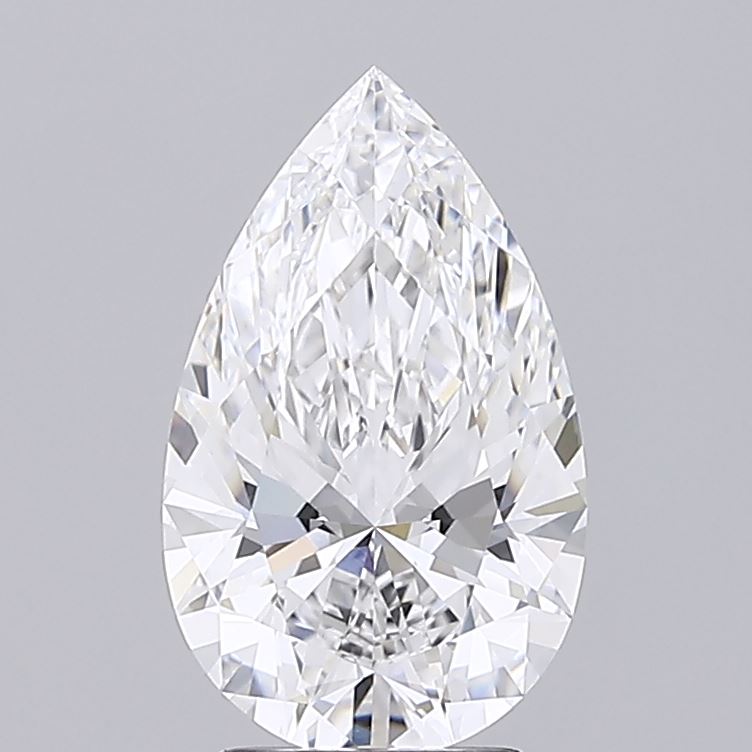 1.03 Carat Pear Lab Diamond with  Cut Diamond in 14KT  view 1
