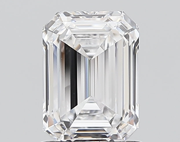 1.73 Carat Emerald Lab Diamond with  Cut Diamond in 14KT  view 1
