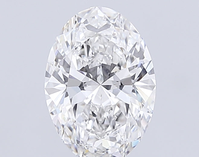 2.71 Carat Oval Lab Diamond with  Cut Diamond in 14KT  view 1
