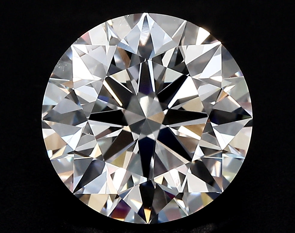 2.59 Carat Round Lab Diamond with  Cut Diamond in 14KT  view 1
