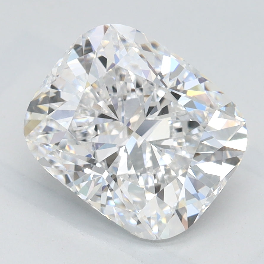 2.02 Carat Cushion Lab Diamond with  Cut Diamond in 14KT  view 1
