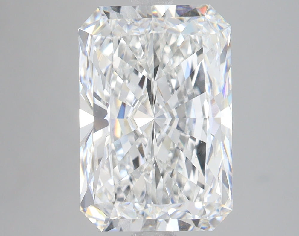 5.06 Carat Radiant Lab Diamond with  Cut Diamond in 14KT  view 1
