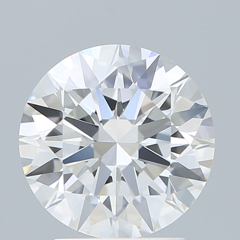 2.56 Carat Round Lab Diamond with  Cut Diamond in 14KT  view 1
