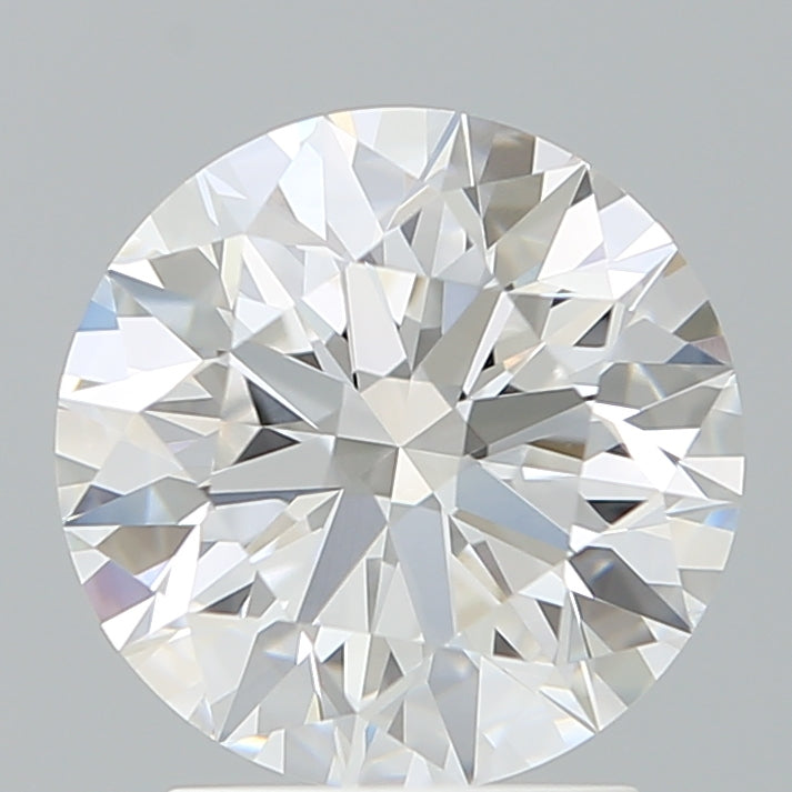 2.45 Carat Round Lab Diamond with  Cut Diamond in 14KT  view 1
