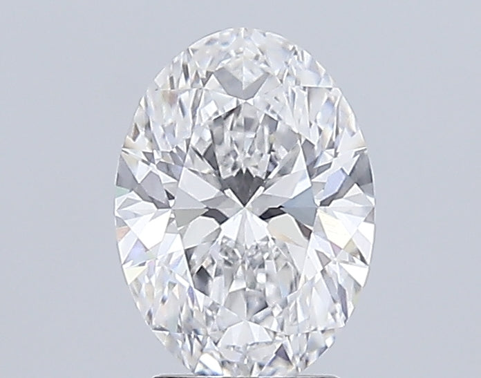 3.05 Carat Oval Lab Diamond with  Cut Diamond in 14KT  view 1
