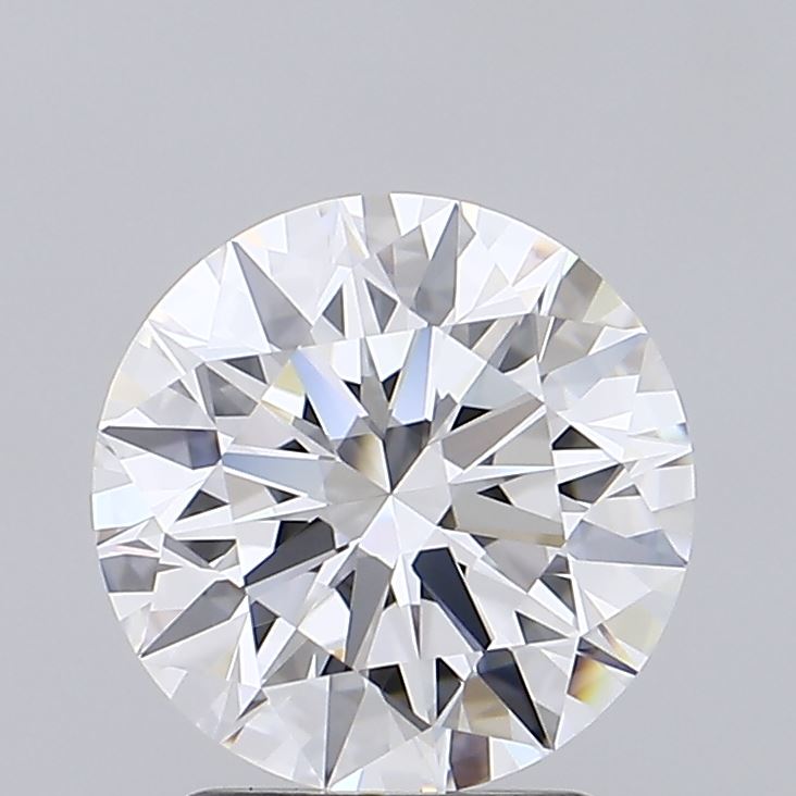 2.31 Carat Round Lab Diamond with  Cut Diamond in 14KT  view 1
